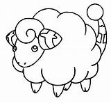 Pokemon Mareep Coloring Pages Drawings Pikachu Morningkids sketch template