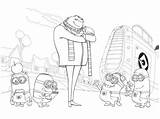 Despicable Coloring Pages Everfreecoloring sketch template