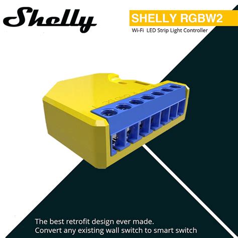 shelly rgbw wi fi rgb controller  led strips