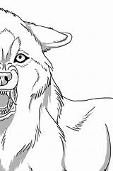 Wolf Lineart Snarling Easy Drawings Animal Deviantart Drawing Coloring Pages Sketch Horse Sketches Line Simple Dog Choose Board sketch template