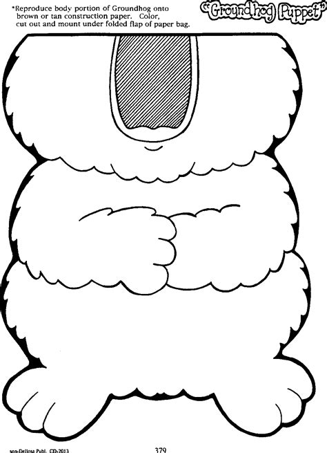 groundhog day coloring pages activities coloring home