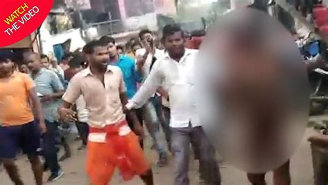 Woman Stripped Naked Beaten And Paraded Through Street By Angry Mob In