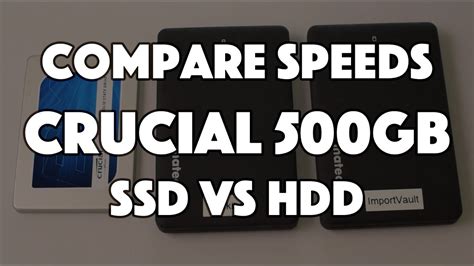 crucial gb ssd speed comparison  data transfers youtube