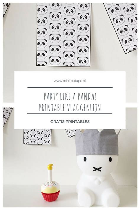 printable panda versiering voor een verjaardag  panda thema