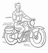 Coloring Pages Motorcycle Bike Color Printable Riding Momjunction Kids Print Getcolorings Jeep sketch template