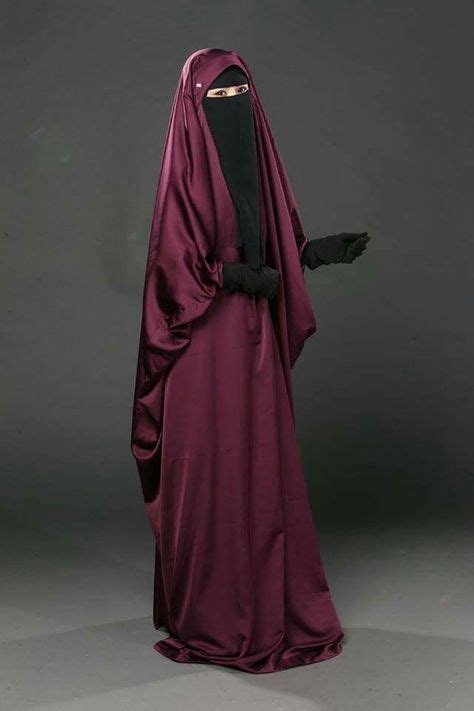Maroon Jilbab With Niqab And Gloves Niqab Fashion Muslim Women Fashion