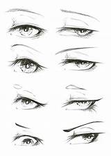 Bocetos Augen Caras Tutoriales Yeux Ojitos Porträtzeichnung Labios Simple Cosas Sad Lapiz sketch template