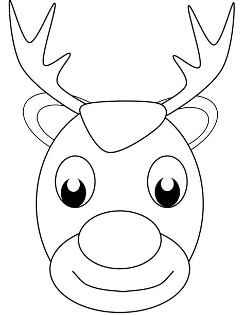 printable reindeer coloring pages