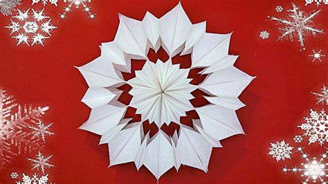 How To Make 3d Paper Snowflakes Diy Snowflakes Of Paper Bag Christmas