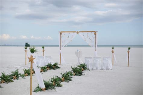 sea stars beach wedding package florida sun weddings