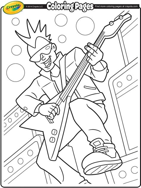 rock band coloring pages coloring home