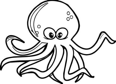 clipart octopus coloring pictures  cliparts pub