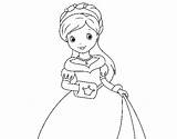 Princesa Gala Principessa Eleganza Colorare Elegante Dibuix Princesas Dibuixos Coloringcrew Acolore sketch template