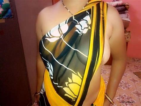 indian tight boobs in saree and bra sari blouse removing photo