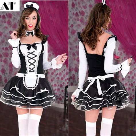 Maid Costume Uniform Sexy Adult Dress Up Cosplay On
