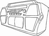 Coloring Sound System Pages Clipart sketch template