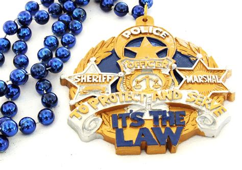 police protect serve support law sheriff marshall bead