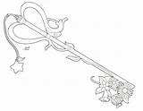 Key Coloring Kairi Pages Blade Kingdom Hearts Line Heart Coloriage Keyblade Tatouages Deviantart Keys Tattoos Color Drawings Clé Idées Kids sketch template