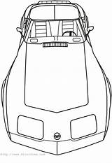 Coloring Pages Corvette Am Trans Stingray Printable Getcolorings Boys Popular Seventies Late Color sketch template
