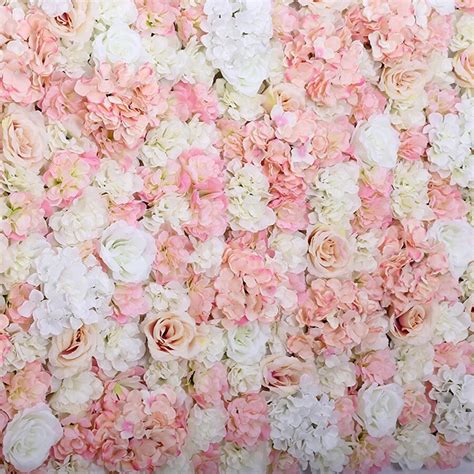 xcm artificial flower panels wedding decoration silk flower backdrop champagne rose fake