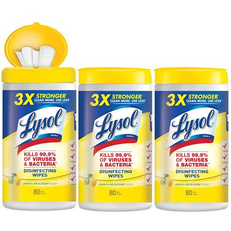 lysol disinfecting wipes lemon lime blossom ct xct
