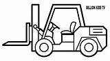 Forklift Coloring Pages Truck Clipart Trucks Printable Kids Vehicle Clipartmag Tv Construction Ws Colorings sketch template
