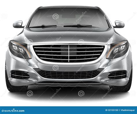 full size luxury car front view stock illustration illustration  reflection color