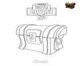 Fortnite Coloring Pages Chest Printable Print sketch template