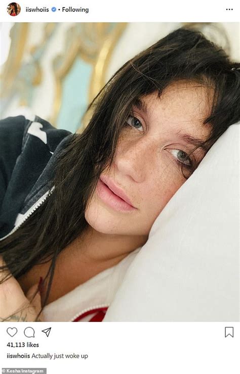 Kesha Is A Natural Beauty As She Posts Fresh Faced Selfie