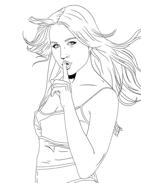 printable coloring pages  teen girls  getcoloringscom