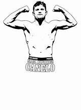 Canelo Boxer Alvarez Sweetgraphictees sketch template