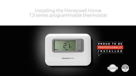 installing  honeywell home  series programmable thermostat youtube