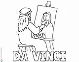 Coloring Mona Lisa Vinci Da Pages Drawing Kids Printable Color Getcolorings Getdrawings sketch template