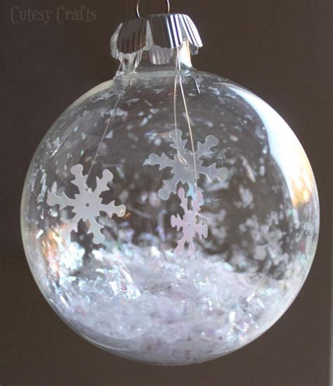 Glass Ball Snowflake Ornament Glass Ornament Balls White Glass Ball