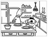 Coloring Kitchen Tuesday Pancake Pages Cook Pancakes Cooking Printable Jobs Drawing Coloringpages sketch template