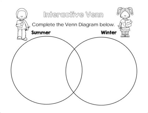 interactive venn diagram templates   word  format