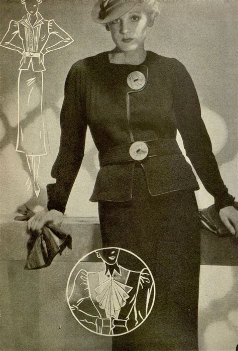 Pin By 1930s 1940s Women S Fashion On 1930s Suits Vintage Knitwear