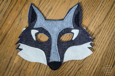 diy felt animal masks   printable templates