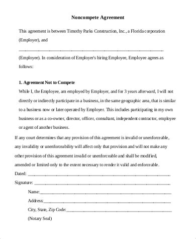 sample  compete agreement forms   ms word