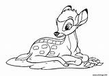 Faon Bambi Coloriage Doit Apprendre Seul Survivre Animation Colorier Pages Coloriages Imprimé sketch template