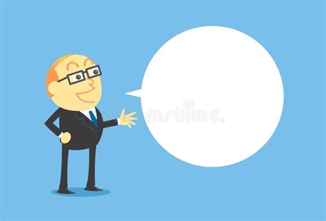 businessman speak stock vector illustration  suit