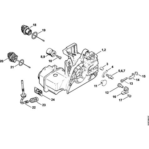 Motor Housing Assembly For Stihl Ms250 Ms250c Chainsaws Lands Engineers