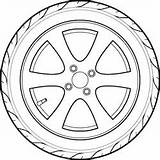 Tires sketch template
