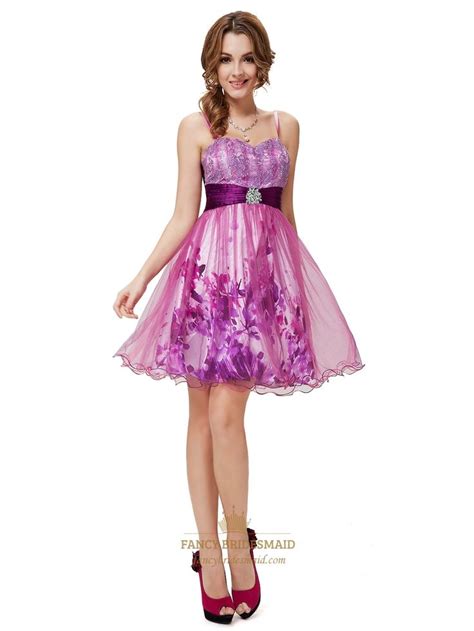 short purple cocktail dresses  juniorspurple homecoming dresses  straps purple