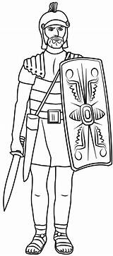 Roman Soldier Coloring Armor Soldiers Centurion Colouring Pages Bible God Jesus Still Heals Matthew Romain Romans Choose Board Sunday School sketch template