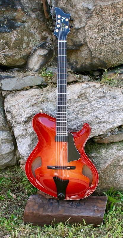 woody phifer beautifully carved asymmetrical design archtop guitar