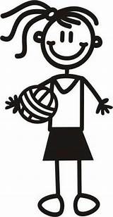 Netball Stick Colouring Dayna sketch template