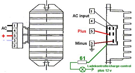 schaltplan gleichrichter  wiring diagram