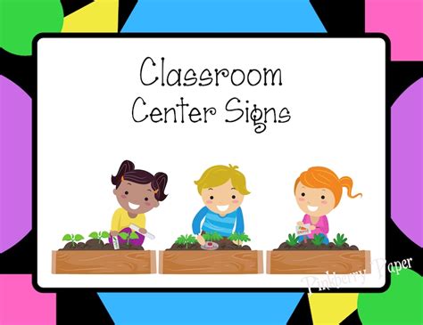 classroom center signs preschool centers printable etsy