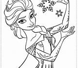 Frozen Coloring Pages Valentine Anna Elsa Olaf Getdrawings Getcolorings sketch template
